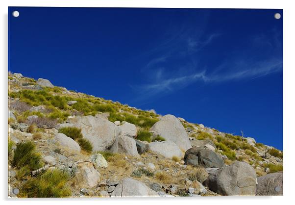 Colours of Sierra Nevada near Independence, Califo Acrylic by Claudio Del Luongo