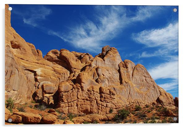 Beauty of rocks, Utah Acrylic by Claudio Del Luongo