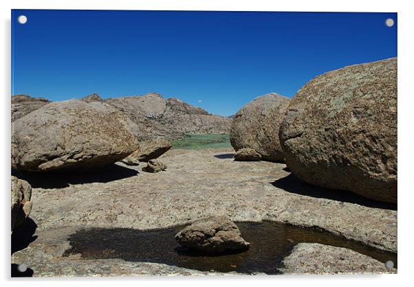 Split Rock, Wyoming Acrylic by Claudio Del Luongo