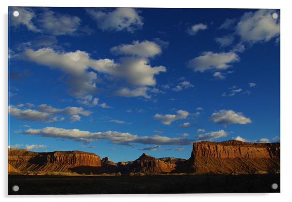 Evening in canyons Acrylic by Claudio Del Luongo