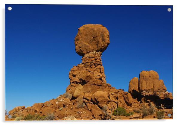 Balanced Rock, Arches National Park, Utah Acrylic by Claudio Del Luongo