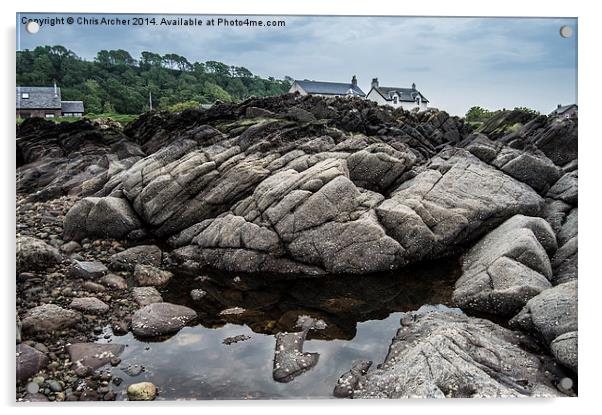 Number One Rock Pool Acrylic by Chris Archer