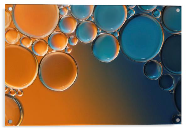 Oil Bubbles 2 Acrylic by Ivan Yonkov