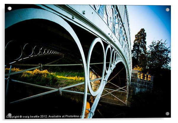 Linlathen Bridge Acrylic by craig beattie