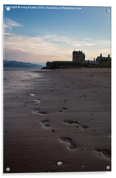 Footprints in the Sand Acrylic by craig beattie