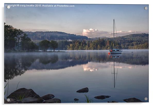  Loch Ard Reflections Acrylic by craig beattie