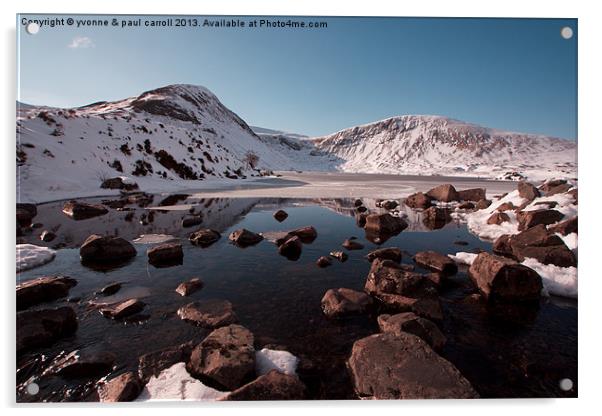 frozen loch skeen Acrylic by yvonne & paul carroll