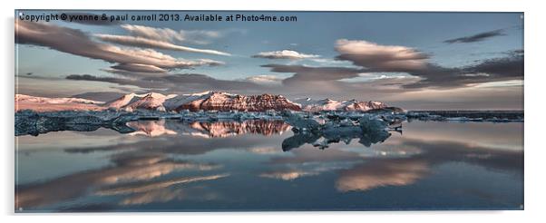 Jokulsarlon Glacier lagoon Acrylic by yvonne & paul carroll