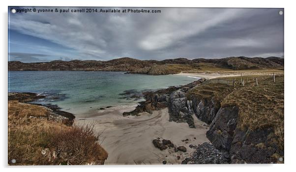 Achmelvich Beach, near Lochinver Acrylic by yvonne & paul carroll