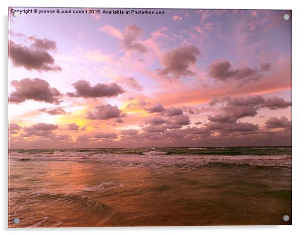 Varadero sunset 2 Acrylic by yvonne & paul carroll