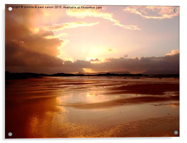  Camusadarrach Sunset Acrylic by yvonne & paul carroll