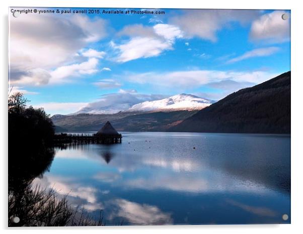  The Crannog, Loch Tay Acrylic by yvonne & paul carroll
