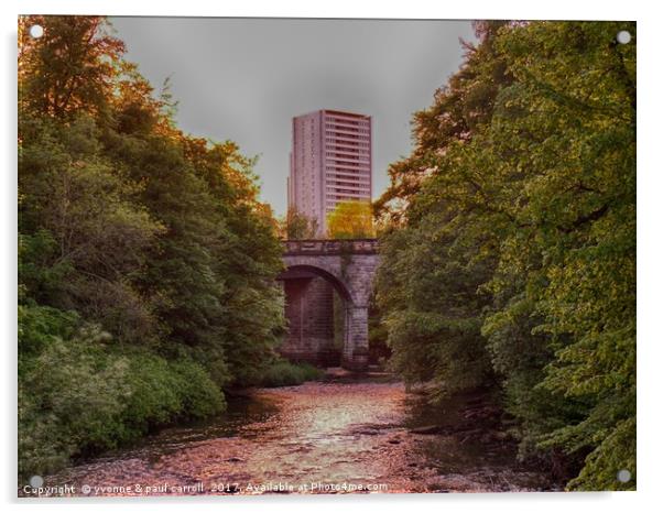 Kelvin Way, Glasgow near Maryhill Acrylic by yvonne & paul carroll