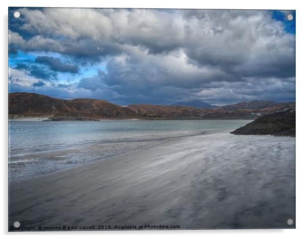 Silver Sands of Morar, Scottish highlands Acrylic by yvonne & paul carroll