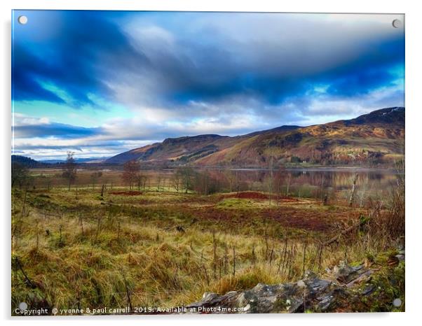Looking to Dunalastair reservoir, Kinloch Rannoch Acrylic by yvonne & paul carroll