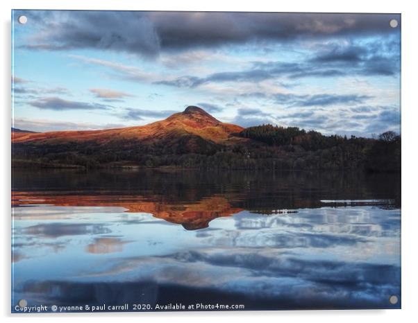 Conic Hill and Loch Lomond  Acrylic by yvonne & paul carroll