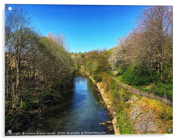 The river Kelvin at Maryhill, Glasgow Acrylic by yvonne & paul carroll