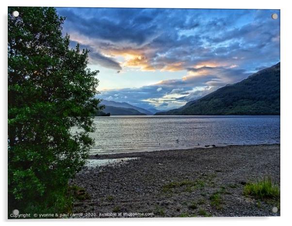 Loch Lomond sunset                                Acrylic by yvonne & paul carroll