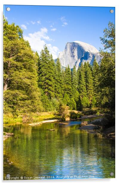 Half Dome, Yosemite Acrylic by Susan Leonard