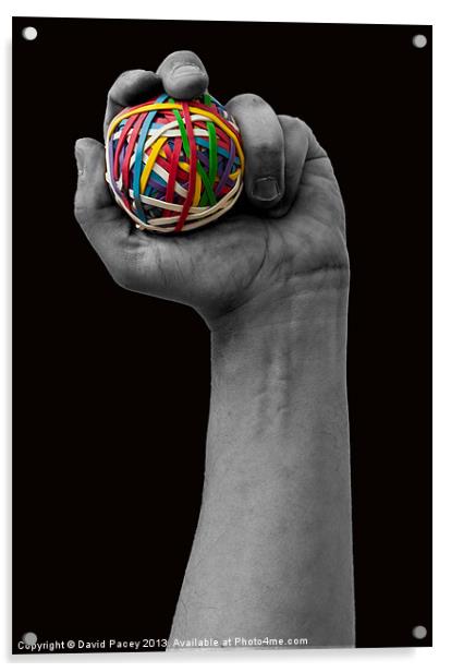 Rubberball Hand Acrylic by David Pacey