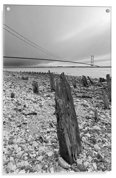 Humber Bridge Acrylic by David Pacey