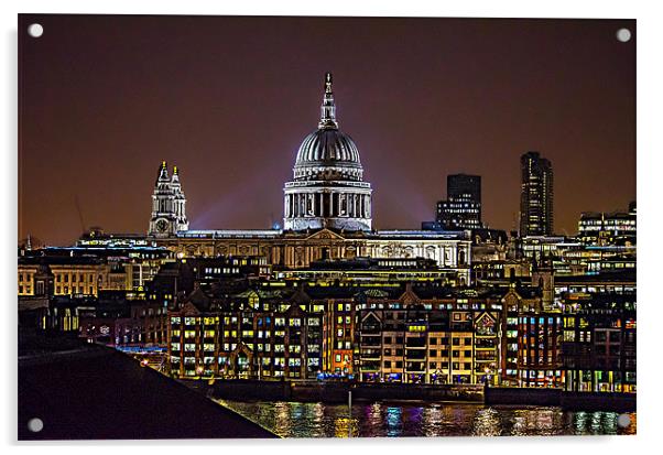 St Pauls Cathedral Acrylic by Phil Robinson