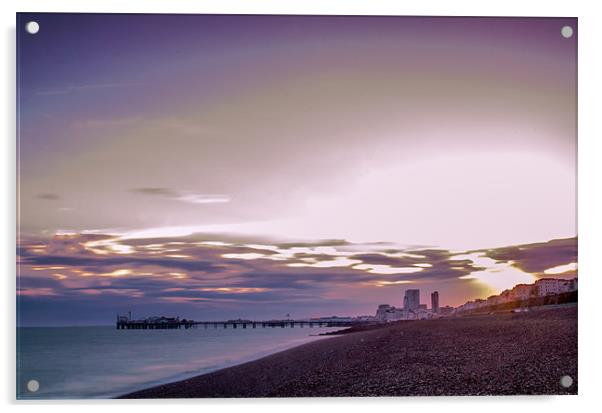 Brighton Pier Acrylic by Phil Robinson