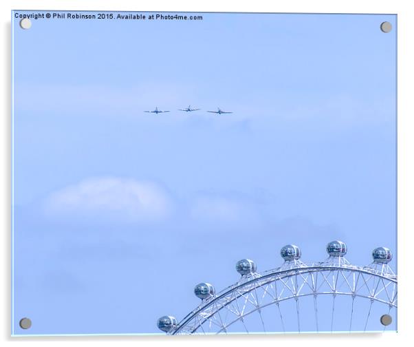  VE Day Flypast 2015 Acrylic by Phil Robinson