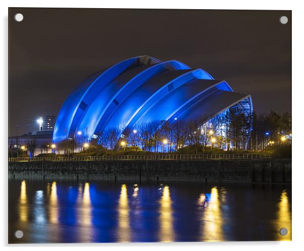 Glasgow Science Centre Armadillo Acrylic by Steven Brown