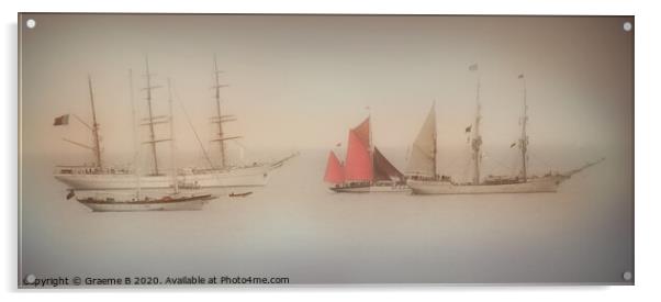 Tall ships Acrylic by Graeme B