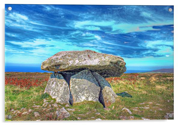 Cornish Dolmen Acrylic by Dave Bell