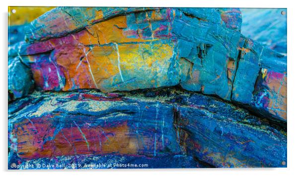 Rock in True colours Acrylic by Dave Bell