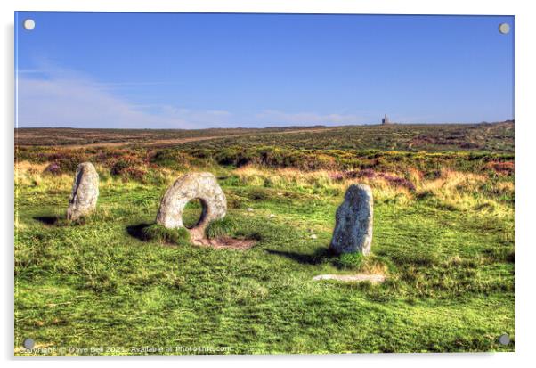 Man An Tol     Cornish Monument Acrylic by Dave Bell