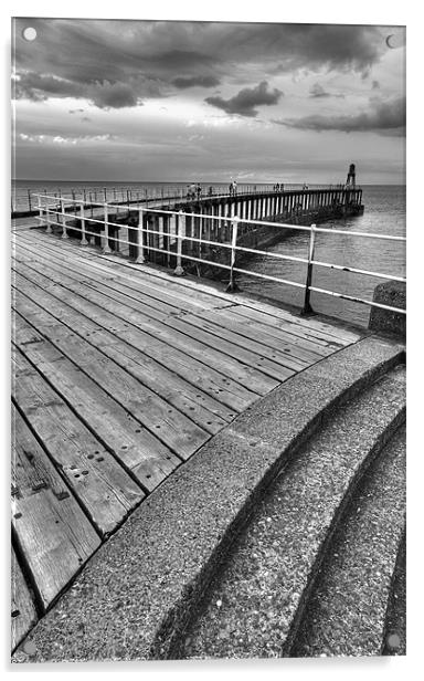 Whitby Pier, North Yorkshire Acrylic by Martin Williams