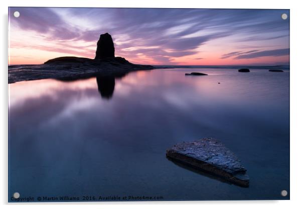 Rock Pool - Black Nab Acrylic by Martin Williams