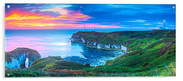 Flamborough Head Acrylic by Martin Williams