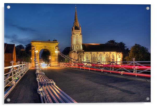 Marlow Bridge Acrylic by Martin Williams