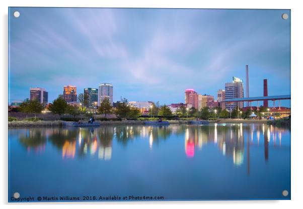 Birmingham, Alabama Skyline Acrylic by Martin Williams