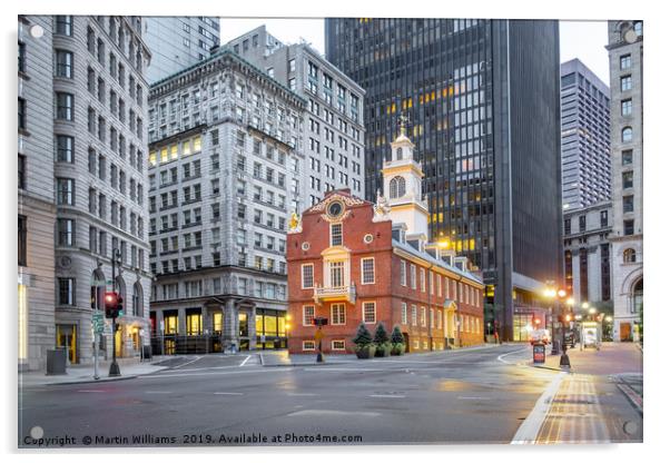 The Old State House, Boston Acrylic by Martin Williams