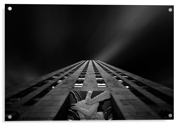 Rockerfeller Center Entrance - Wisdom Acrylic by Martin Williams