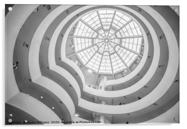 The Guggenheim Museum, New York Acrylic by Martin Williams