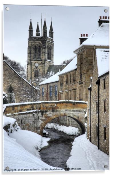 Helmsley in Snow Acrylic by Martin Williams