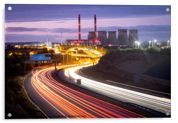Ferrybridge Power Station Acrylic by Martin Williams