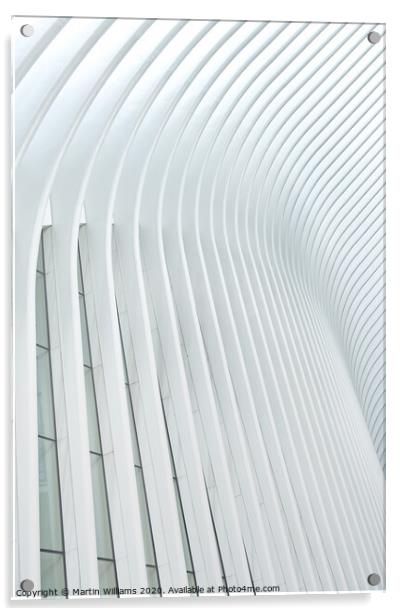 Abstract of The Oculus, New York Acrylic by Martin Williams