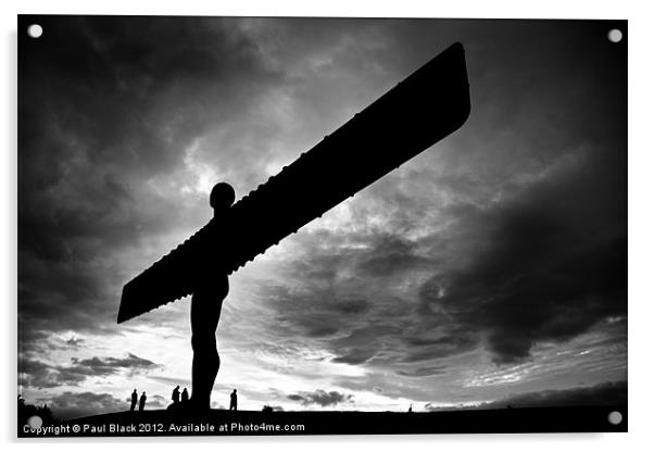 Angel of the North Acrylic by Paul Black