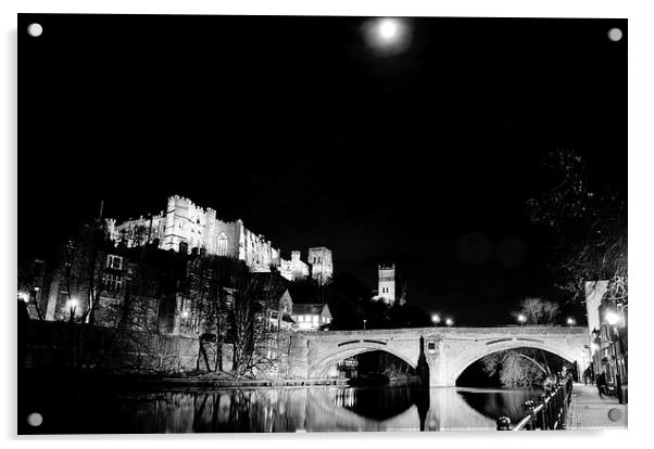 Durham Cathedral By Moonlight Acrylic by Paul Black