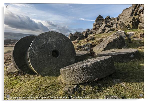 Stanage Edge The Forgotten Stones Acrylic by mhfore Photography