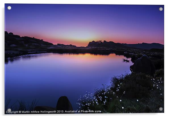 Twilight at Doxey Pool Acrylic by mhfore Photography