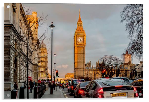 Big Ben, Westminster Golden Hour Acrylic by mhfore Photography