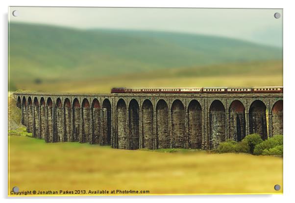 Ribbleshead Viaduct Acrylic by Jonathan Parkes